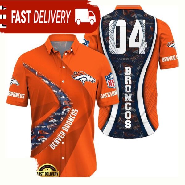 NFL Denver BroncosCustom Name Number New Design Hawaiian Shirt For Men Women - available at - rugbyfanstore.com