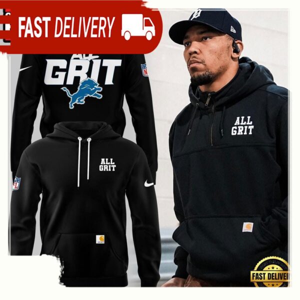 NFL Detroit Lions All Grit New Design 3D Hoodie - available at - rugbyfanstore.com