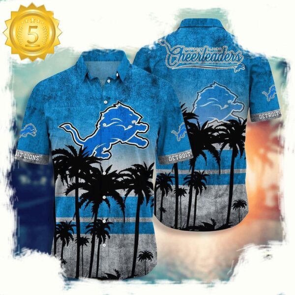 NFL Detroit Lions Hawaiian Shirt - available at - rugbyfanstore.com