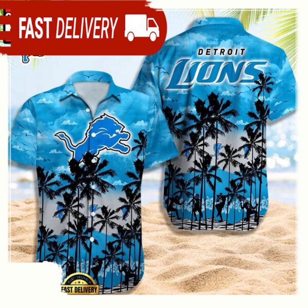 NFL Detroit Lions Retro Aloha Shirts For Men Women - available at - rugbyfanstore.com