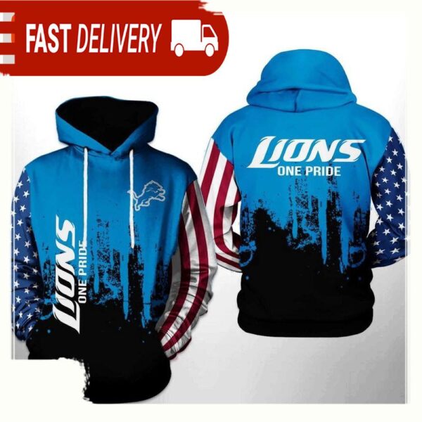 NFL Detroit Lions Team US 3D Printed Hoodie Shirt - available at - rugbyfanstore.com