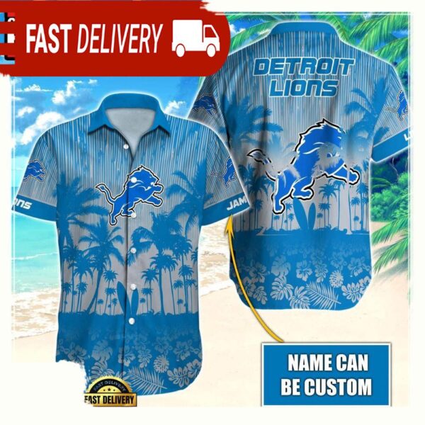 NFL Detroit Lions Vintage Style Custom Aloha Shirts For Men Women - available at - rugbyfanstore.com