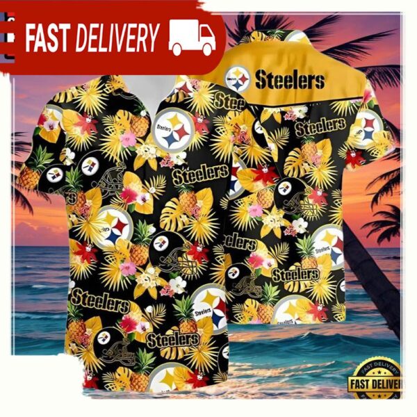 NFL Football Team Vacation Pittsburgh Steelers Hawaiian Shirt - available at - rugbyfanstore.com