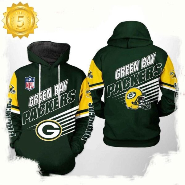 NFL Green Bay Packers 2 Team 3D Printed Hoodie Shirt - available at - rugbyfanstore.com