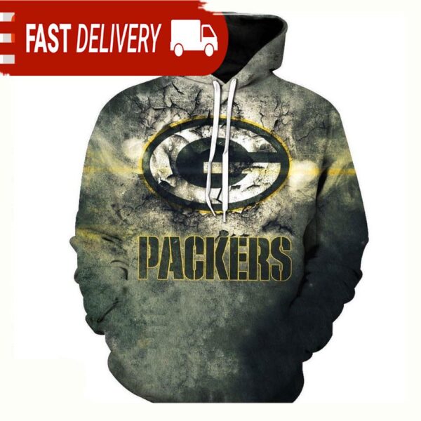 NFL Green Bay Packers All Over Print Graphic Packers Logos Men and Women Unisex Hoodie - available at - rugbyfanstore.com