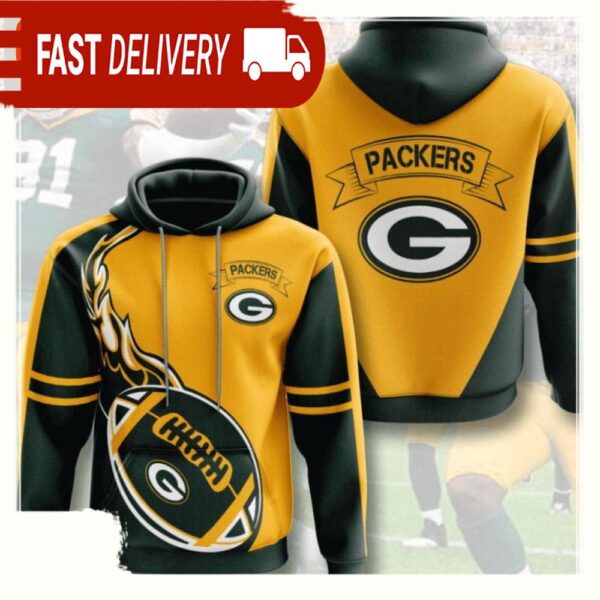 NFL Green Bay Packers All Over Print Unisex Hoodie - available at - rugbyfanstore.com