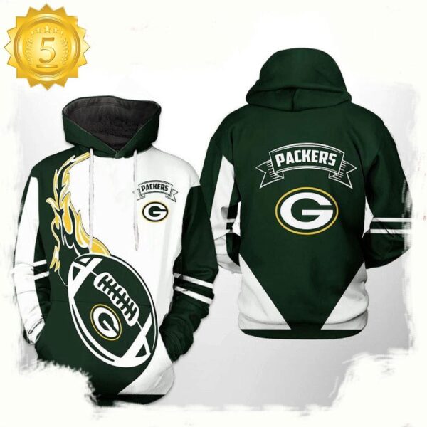 NFL Green Bay Packers Classic 3D Printed Hoodie Shirt - available at - rugbyfanstore.com