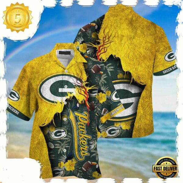 nfl green bay packers football Team Logo New Design hawaii shirt - available at - rugbyfanstore.com