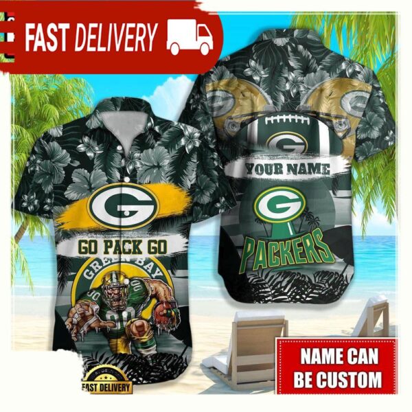 NFL Green Bay Packers Mascot Football Hawaiian Shirt For Men Women - available at - rugbyfanstore.com