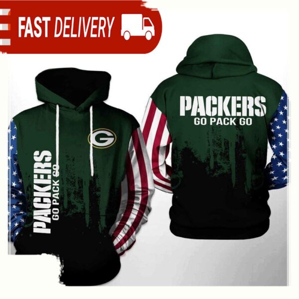 NFL Green Bay Packers Team US 3D Printed Hoodie Shirt - available at - rugbyfanstore.com