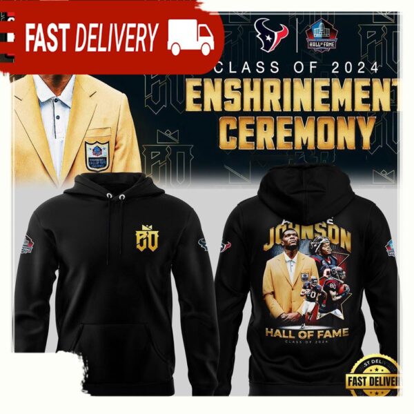 NFL Houston Texans Andre Johnson Hall Of Famer New Design 3D Hoodie - available at - rugbyfanstore.com