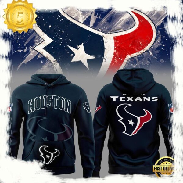 NFL Houston Texans New Design Logo New Design 3D Hoodie - available at - rugbyfanstore.com