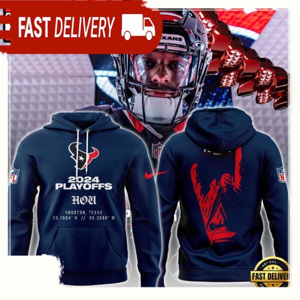 NFL Houston Texans Playoffs New Design 3D Hoodie - available at - rugbyfanstore.com