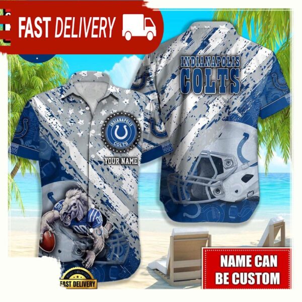 NFL Indianapolis Colts American Flag custom Hawaiian Shirts For Men Women - available at - rugbyfanstore.com