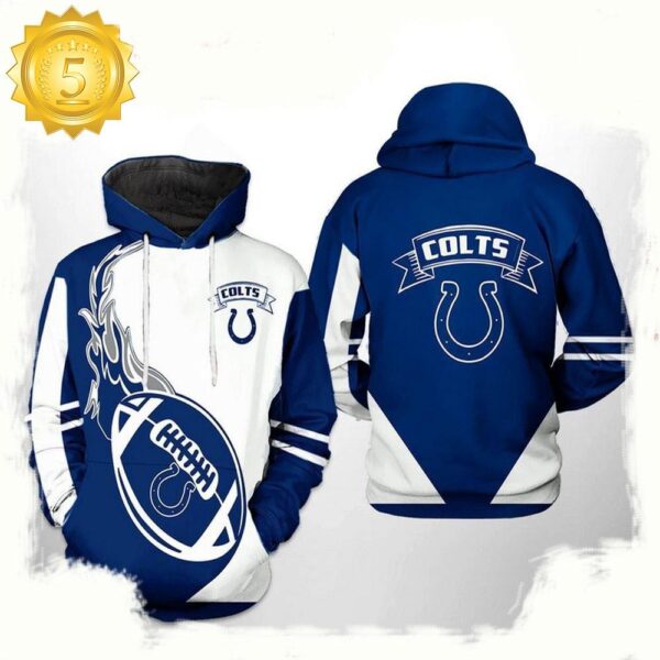 NFL Indianapolis Colts Classic 3D Printed Hoodie Shirt - available at - rugbyfanstore.com