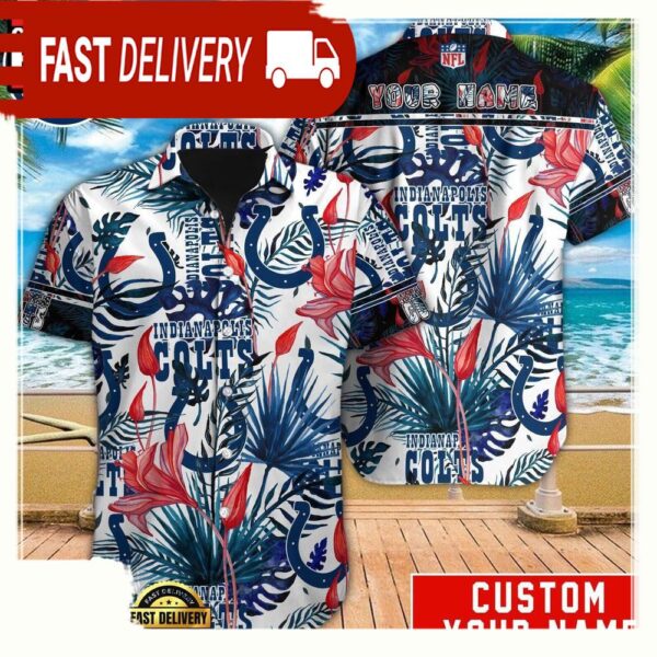 NFL Indianapolis Colts Custom Hawaiian Shirt For Men Women - available at - rugbyfanstore.com