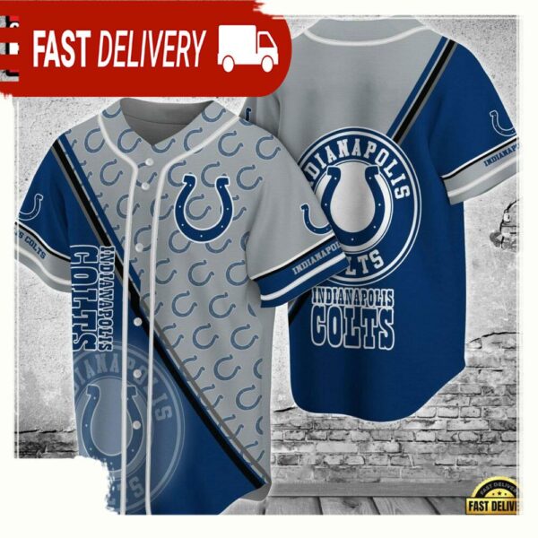 NFL Indianapolis Colts Sports Apparel New Design Baseball Jersey Shirt - available at - rugbyfanstore.com