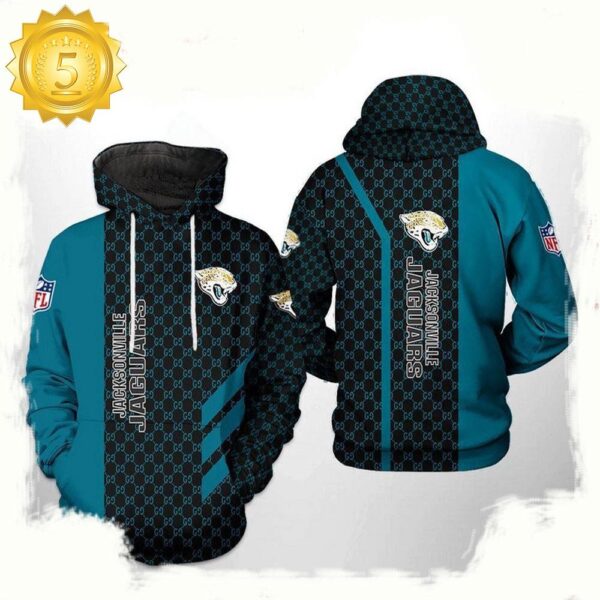 NFL Jacksonville Jaguars 3D Printed Hoodie Shirt - available at - rugbyfanstore.com