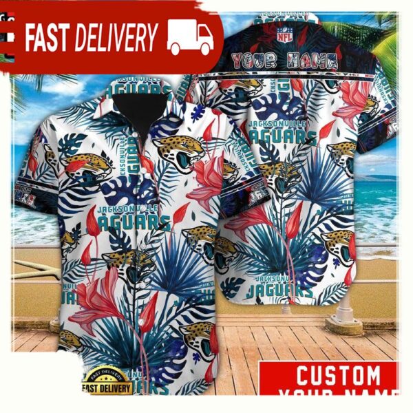 NFL Jacksonville Jaguars Custom Hawaiian Shirt For Men Women - available at - rugbyfanstore.com