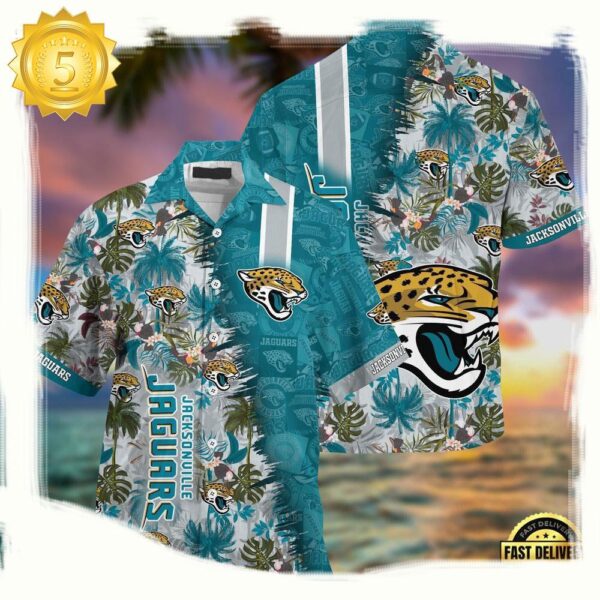 NFL Jacksonville Jaguars Football Aloha Hawaiian Shirt - available at - rugbyfanstore.com