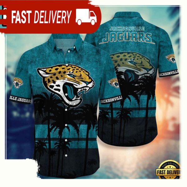 NFL Jacksonville Jaguars Hawaiian Shirt - available at - rugbyfanstore.com