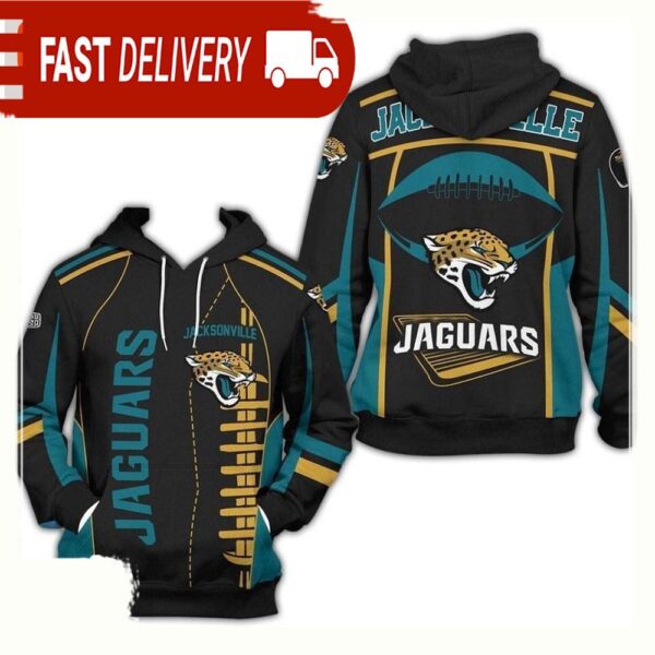 NFL Jacksonville Jaguars Pullover Unisex Hoodie All Over Print - available at - rugbyfanstore.com