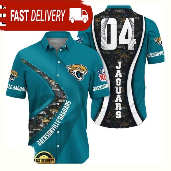 NFL Jacksonville JaguarsCustom Name Number New Design Hawaiian Shirt For Men Women - available at - rugbyfanstore.com