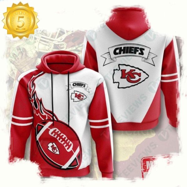 NFL Kansas City Chiefs All Over Print Unisex Hoodie And Sport Coat - available at - rugbyfanstore.com