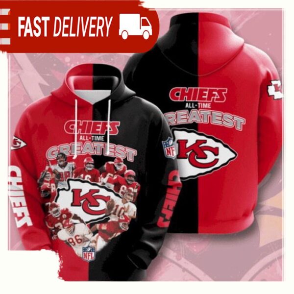 NFL Kansas City Chiefs All Over Print Unisex Hoodie For Men Women - available at - rugbyfanstore.com