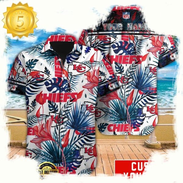 NFL Kansas City Chiefs Custom Hawaiian Shirt For Men Women - available at - rugbyfanstore.com