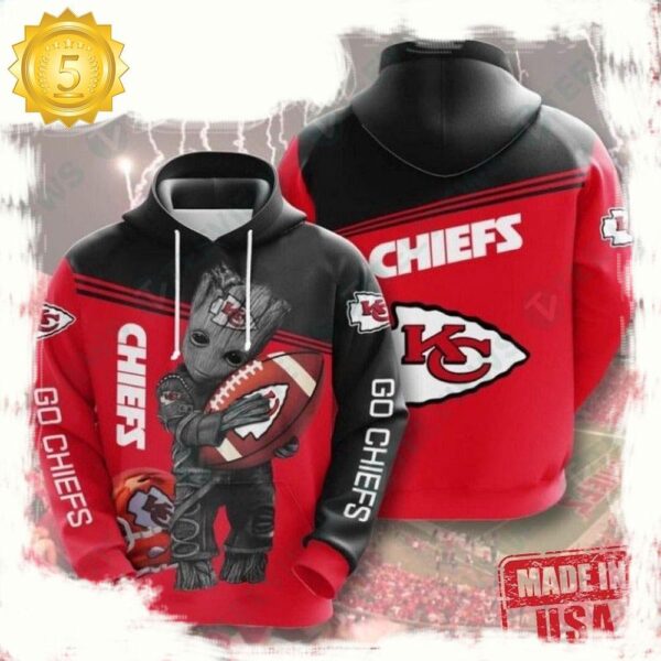 NFL Kansas City Chiefs Darc Sport Unisex Hoodies All Over Print - available at - rugbyfanstore.com