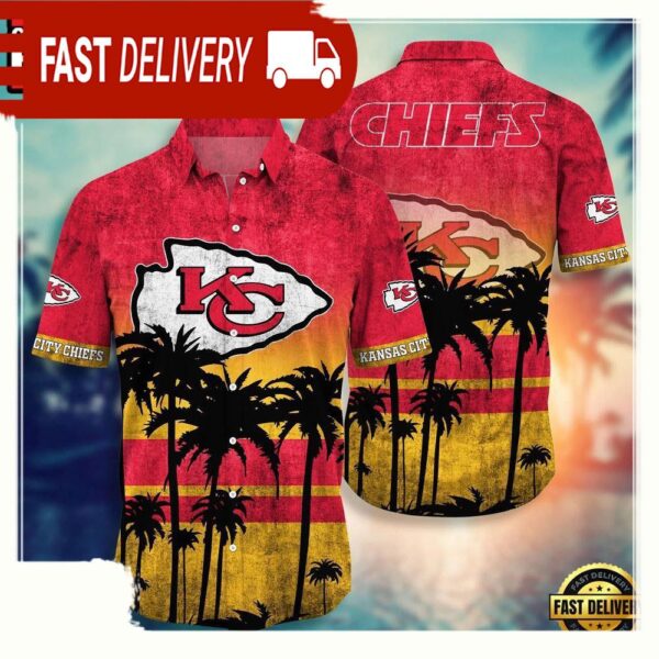 NFL Kansas City Chiefs Hawaiian Shirt - available at - rugbyfanstore.com