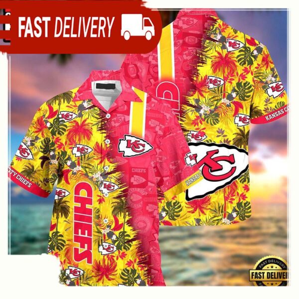 NFL Kansas City Chiefs Summer New Design Hawaiian Shirt For Men Women - available at - rugbyfanstore.com