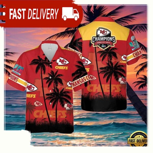 NFL Kansas City Chiefs Super Bowl Shirt Hawaiian - available at - rugbyfanstore.com