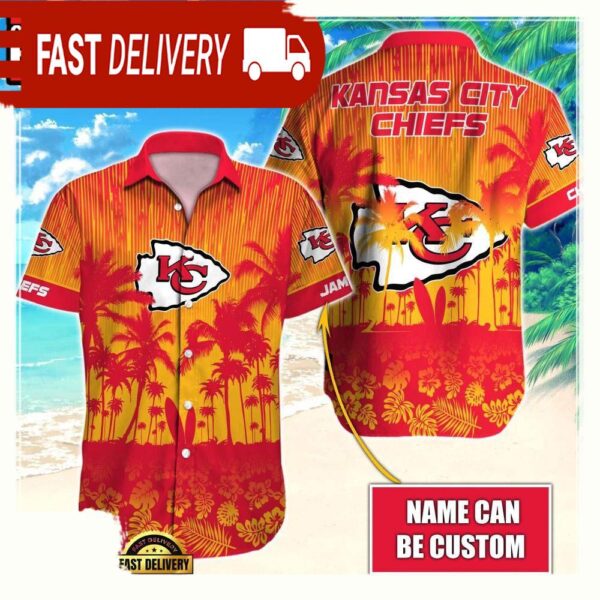 NFL Kansas City Chiefs Vintage Style Custom Aloha Shirts For Men Women - available at - rugbyfanstore.com