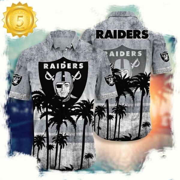 NFL Las Vegas Raiders Hawaiian Shirt - available at - rugbyfanstore.com