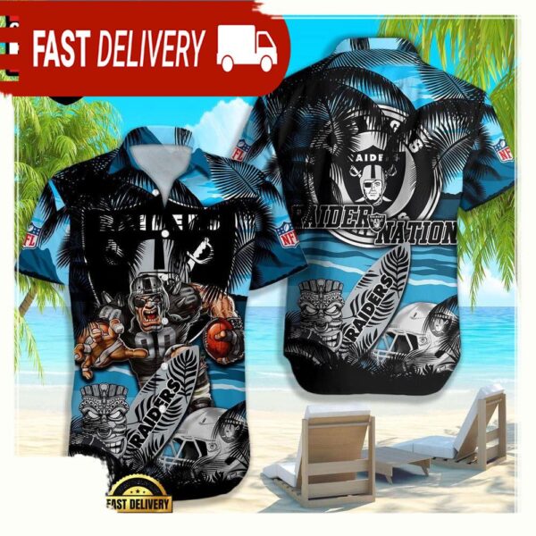 NFL Las Vegas Raiders Hawaiian Shirt For Men Women - available at - rugbyfanstore.com