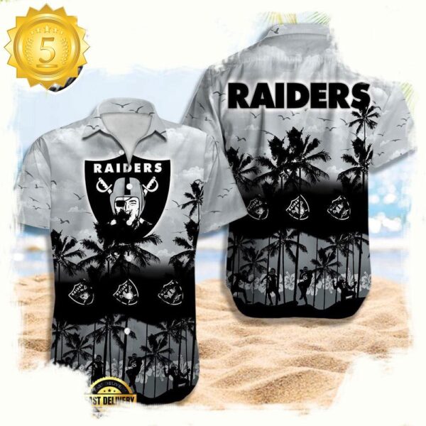 NFL Las Vegas Raiders Retro Aloha Shirts For Men Women - available at - rugbyfanstore.com