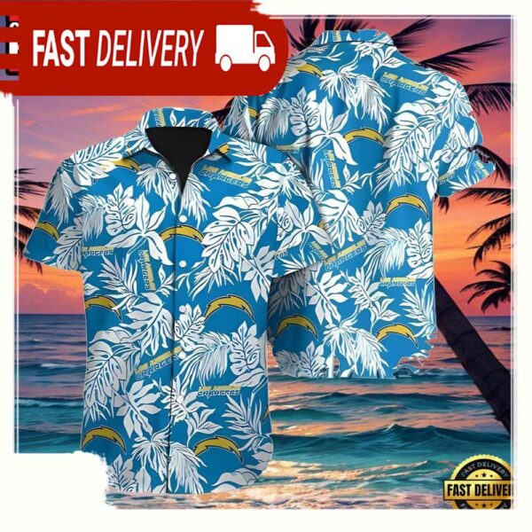 NFL Los Angeles Chargers Hawaiian Shirt Football Gift - available at - rugbyfanstore.com