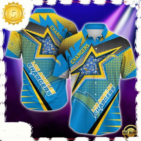 NFL Los Angeles Chargers Special Football Team New Design Hawaiian Shirt - available at - rugbyfanstore.com