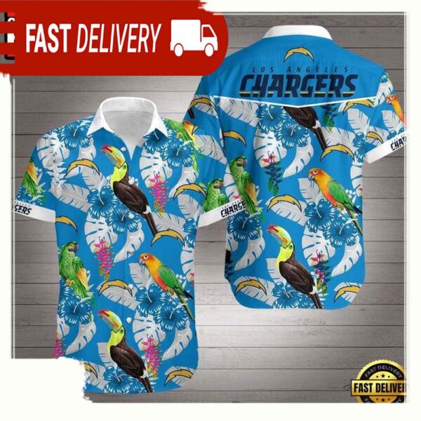 NFL Los angeles chargers team Hawaiian Beach Shirt For Men Women - available at - rugbyfanstore.com