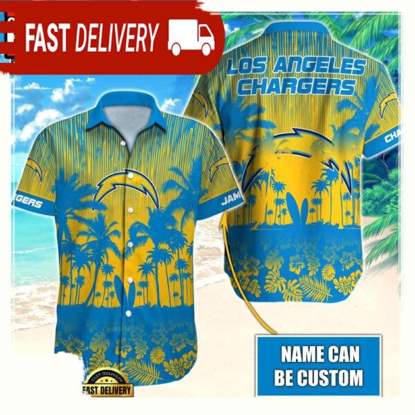 NFL Los Angeles Chargers Vintage Style Custom Aloha Shirts For Men Women - available at - rugbyfanstore.com