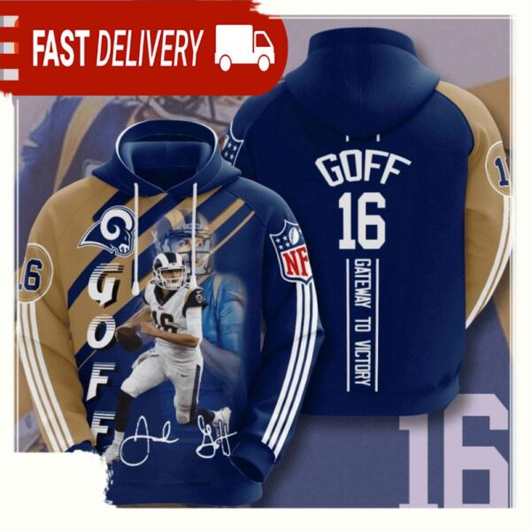 NFL Los Angeles Rams All Over Print Unisex Hoodie - available at - rugbyfanstore.com