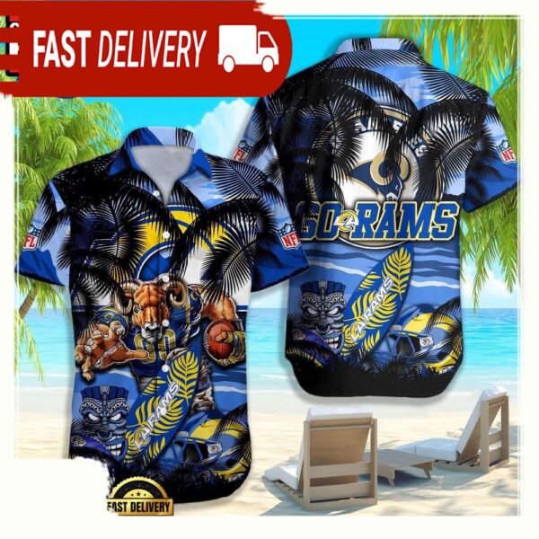 NFL Los Angeles Rams Hawaiian Shirt For Men Women - available at - rugbyfanstore.com