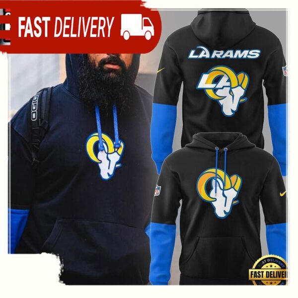 NFL Los Angeles Rams Vamos Ram New Design 3D Hoodie - available at - rugbyfanstore.com