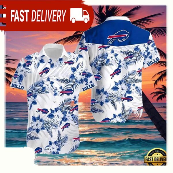 NFL Men’s Buffalo Bills Hawaiian Shirt - available at - rugbyfanstore.com