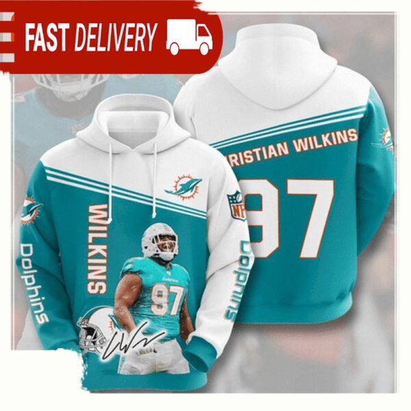 NFL Miami Dolphins All Over Print Unisex Hoodie Men Women - available at - rugbyfanstore.com