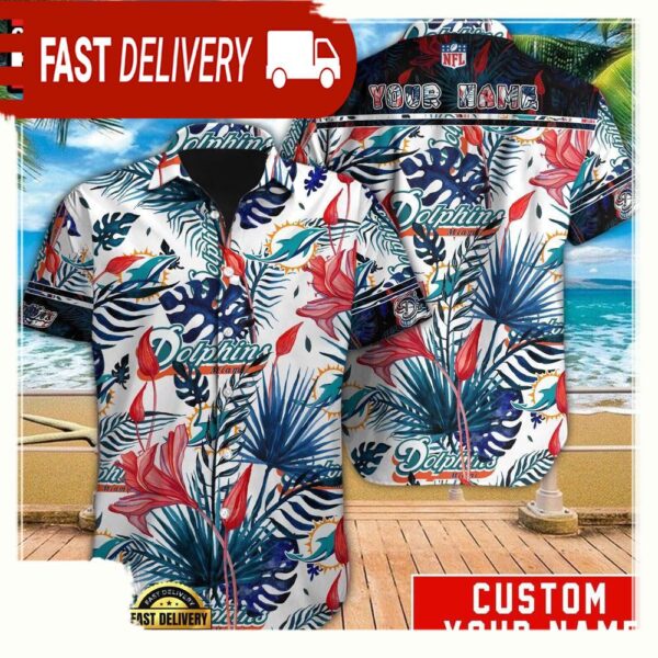 NFL Miami Dolphins Custom Hawaiian Shirt For Men Women - available at - rugbyfanstore.com