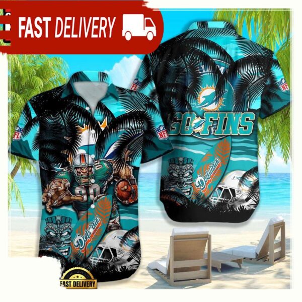 NFL Miami Dolphins Hawaiian Shirt For Men Women - available at - rugbyfanstore.com