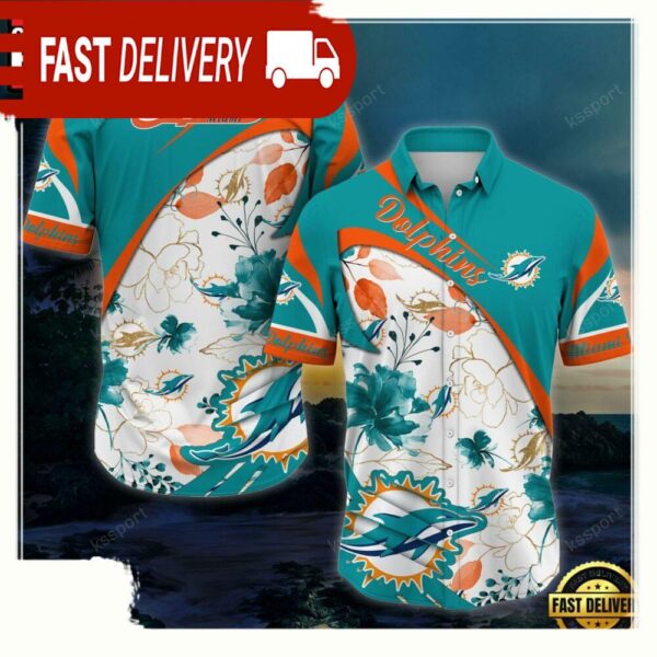 NFL Miami Dolphins New Arrivals Football Summer Hawaii Shirt - available at - rugbyfanstore.com